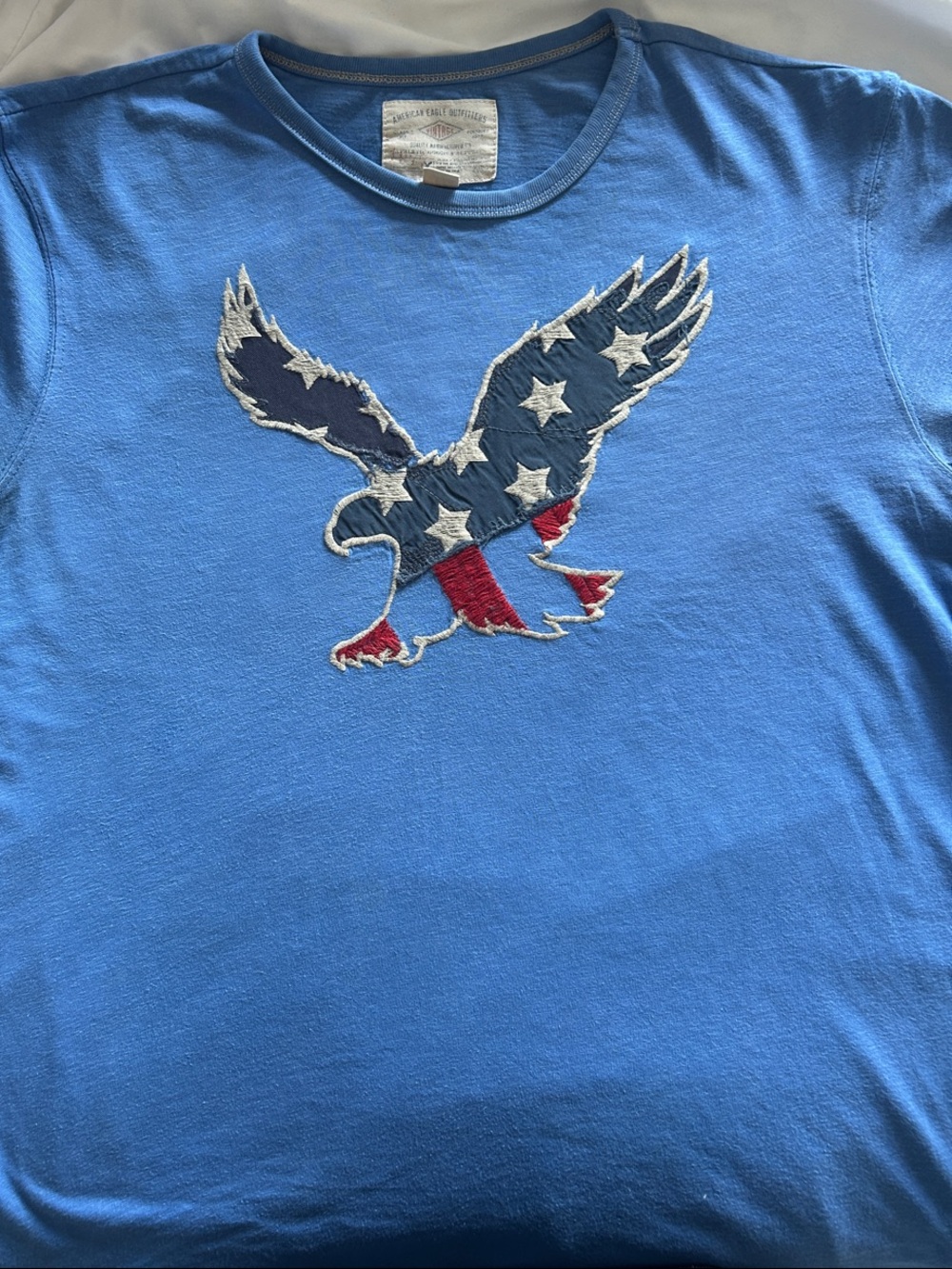 Vintage American Eagle Outfitters Light Blue Eagle Graphic Tee